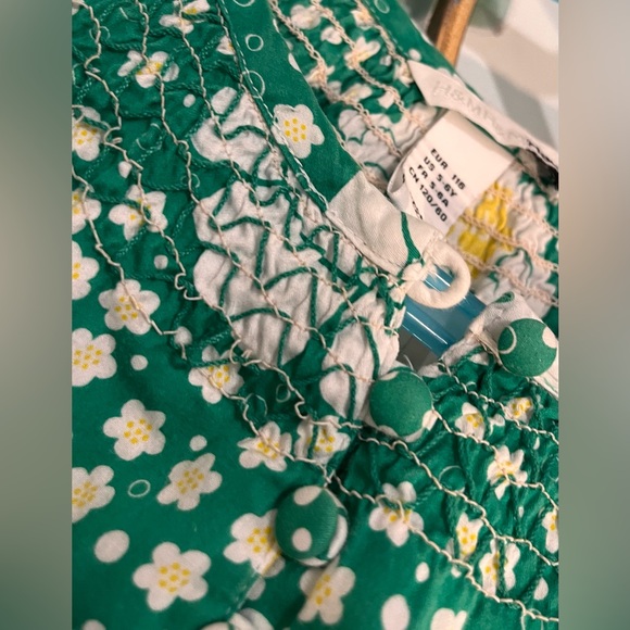 H&M Green Dress with White Floral Design - Picture 4 of 6
